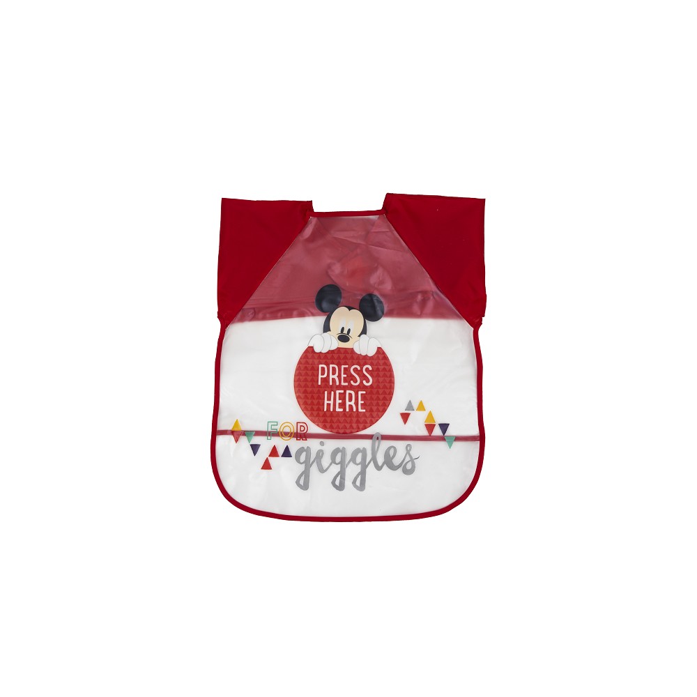 Bavaglino Neonato Bambino con maniche Pappa e Svezzamento - Topolino