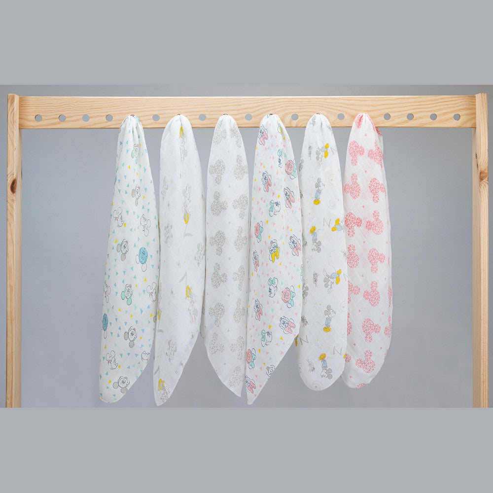 Set 3 Copertine in Mussola di cotone 80x80 cm - Minnie Topolina