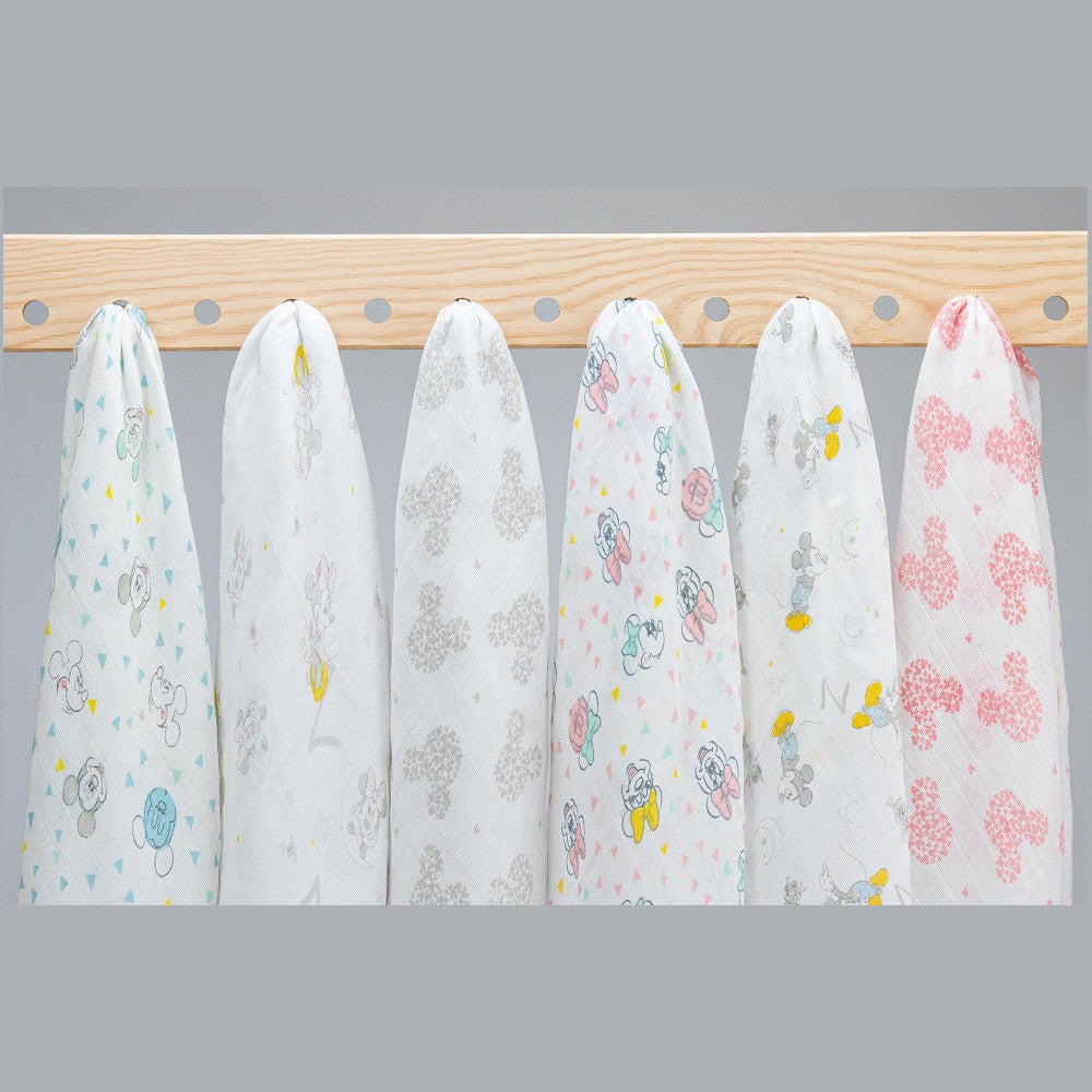 Set 3 Copertine in Mussola di cotone 80x80 cm - Minnie Topolina