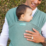Fascia Porta Bebè - Elements - Moby Wrap - Verde Acqua