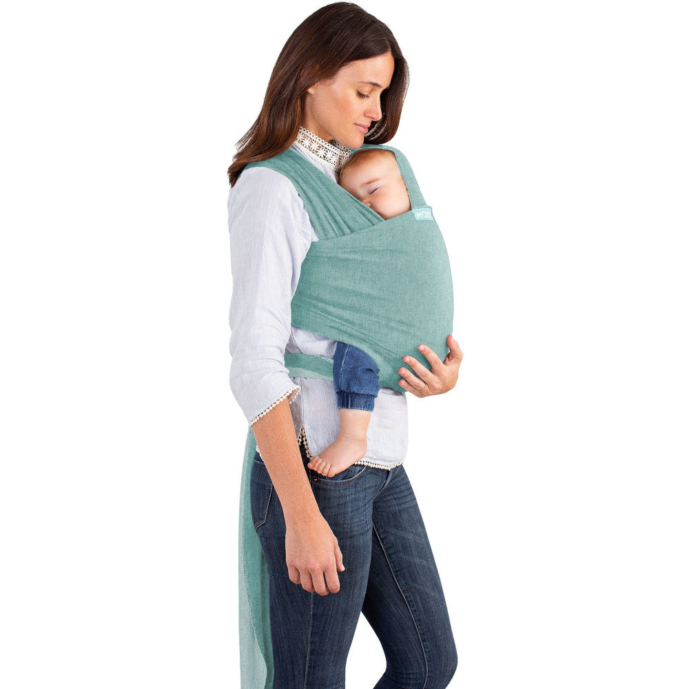 Fascia Porta Bebè - Elements - Moby Wrap - Verde Acqua