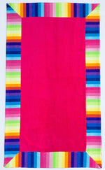 TELO MARE BAMBINO IN SPUGNA DI COTONE ARCOBALENO