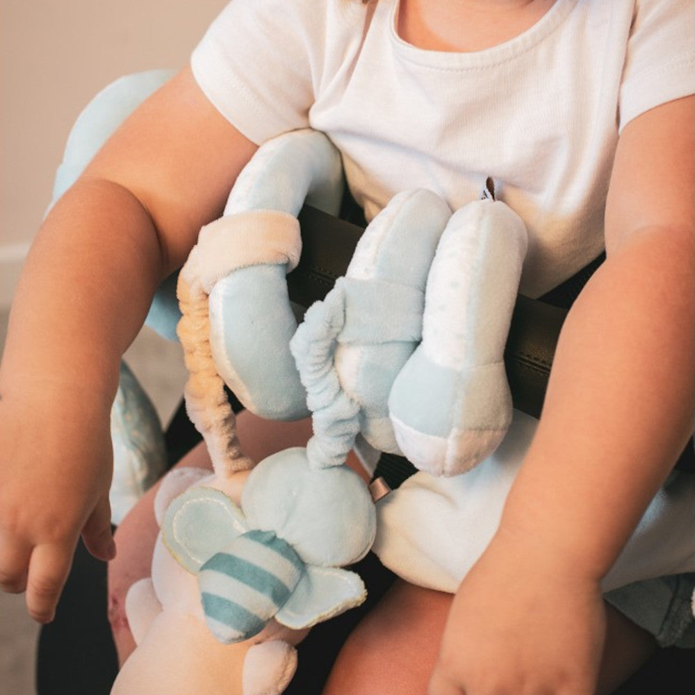Spirale Passeggino per Neonati Orsetto - Celeste - Interbaby