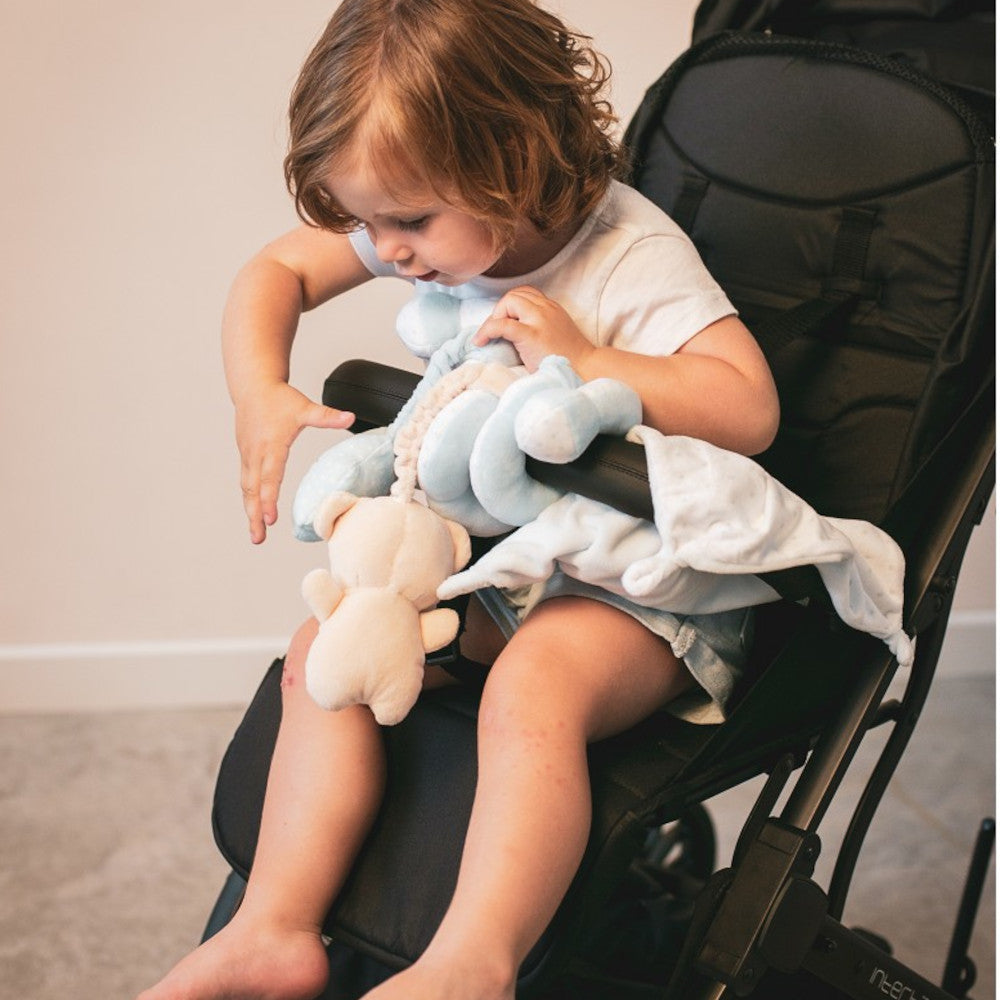 Spirale Passeggino per Neonati Orsetto - Celeste - Interbaby
