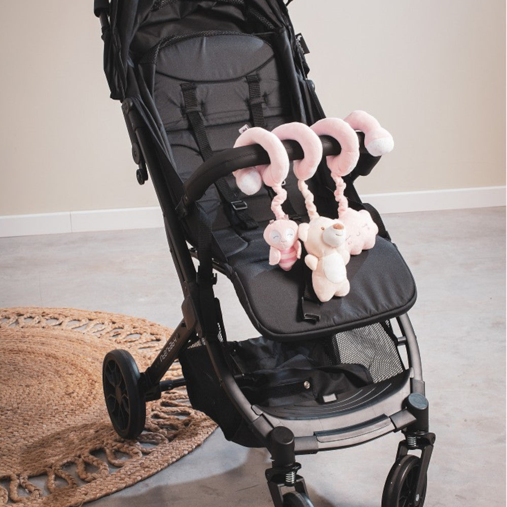 Spirale Passeggino per Neonati Orsetto - Rosa - Interbaby