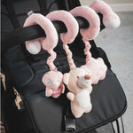Spirale Passeggino per Neonati Orsetto - Rosa - Interbaby