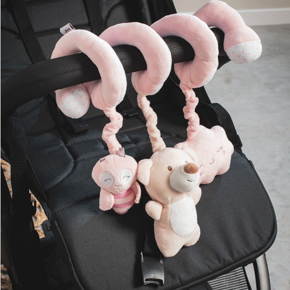 Spirale Passeggino per Neonati Orsetto - Rosa - Interbaby