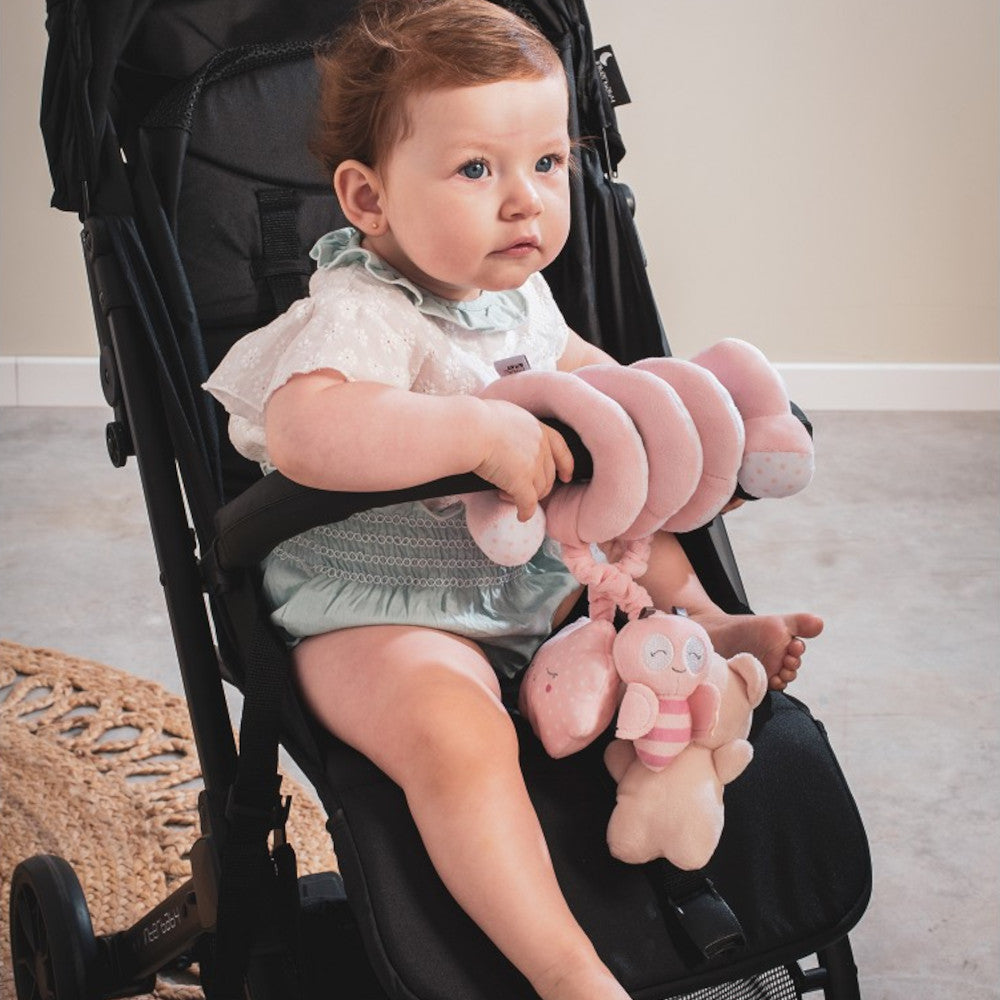 Spirale Passeggino per Neonati Orsetto - Rosa - Interbaby