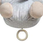 Carillon Culla Passeggino Neonato Peluche Musicale Orsetto Grigio - Interbaby
