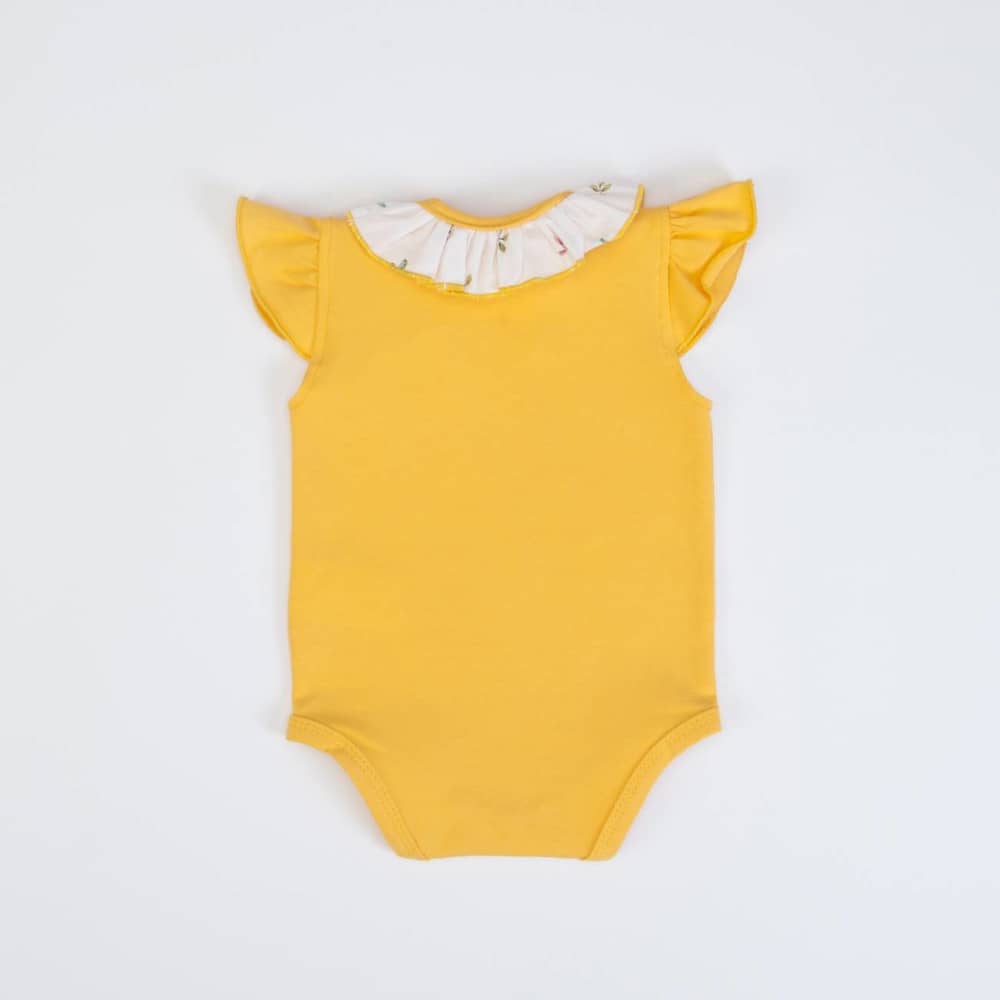 PAGLIACCETTO NEONATA BAMBINA MEZZA MANICA "FIORI" - Retro body