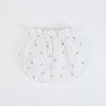 PAGLIACCETTO NEONATA BAMBINA MEZZA MANICA "FIORI" - Retro culottes