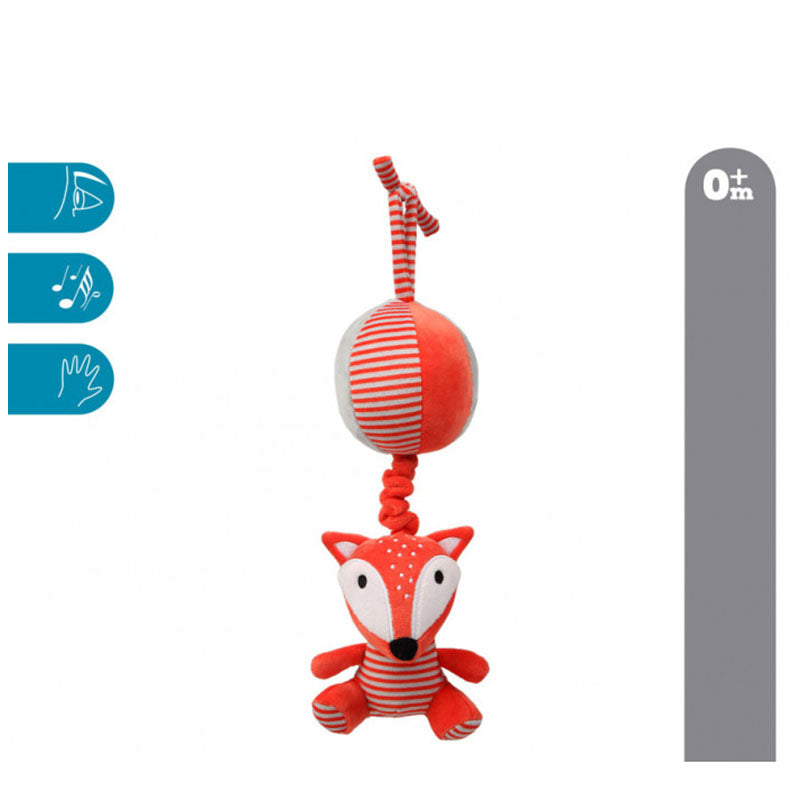 Carillon Culla Passeggino Neonato Peluche Musicale Volpe
