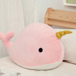 Cuscino Decorativo - Peluche - Balena con Unicorno