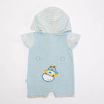 PAGLIACCETTO NEONATO ESTIVO IN COTONE CON CAPPUCCIO 