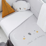 Piumone e paracolpi Lettino con sbarre Sidney