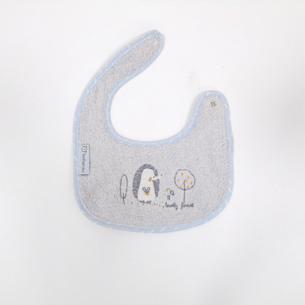 BAVAGLINO BAVETTA NEONATO IN SPUGNA IMPERMEABILE 19x19 CM RICCIO