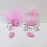 Sacchettino Segnaposto Bomboniera Nascita Battesimo Portachiavi Orsetto