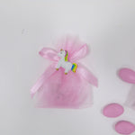 Sacchettino Confetti Segnaposto Bomboniera Nascita Battesimo Unicorno Rosa