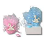 Sacchettino Confetti Segnaposto Bomboniera Nascita e Battesimo - Cavallo a dondolo 