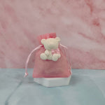 Sacchettino Bomboniera Nascita Battesimo - Orsetto Teddy - Vendita Online