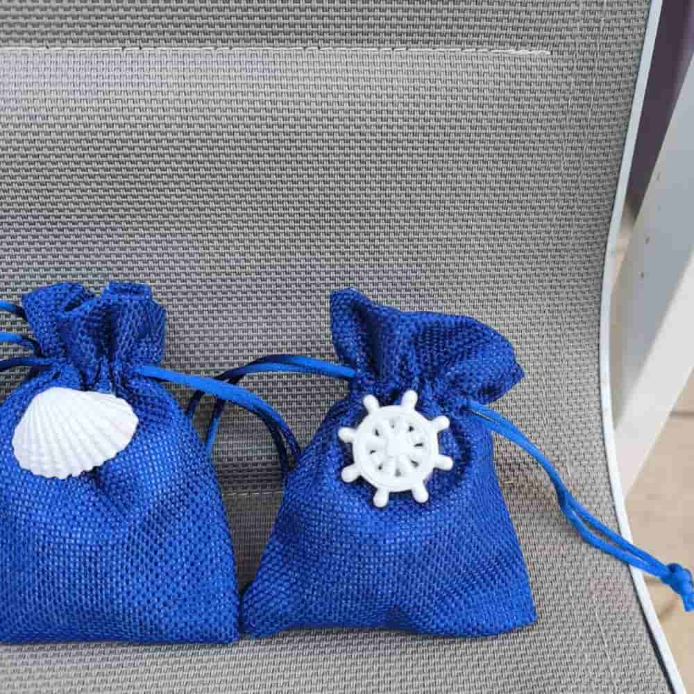 Sacchettini Portaconfetti Bomboniera Nascita Battesimo Mare