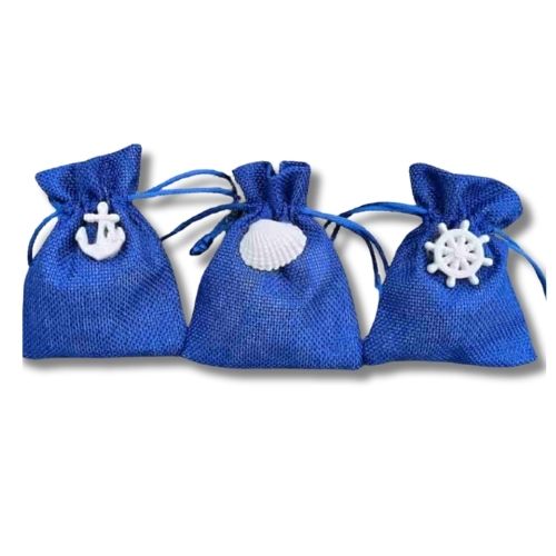 Sacchettini Portaconfetti Bomboniera Nascita Battesimo Mare