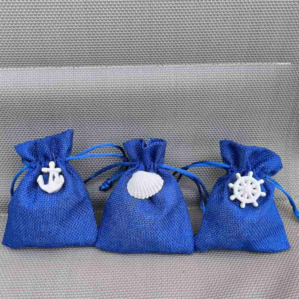 Sacchettini Portaconfetti Bomboniera Nascita Battesimo Mare