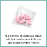 Sacchettino Confetti Segnaposto Bomboniera Nascita Battesimo - Unicorno