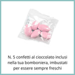 Sacchettino Bomboniera Segnaposto Confetti Primo Compleanno - Rosa