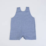 PAGLIACCETTO SALOPETTE MEZZA MANICA IN JEANS "MARE" - Retro salopette