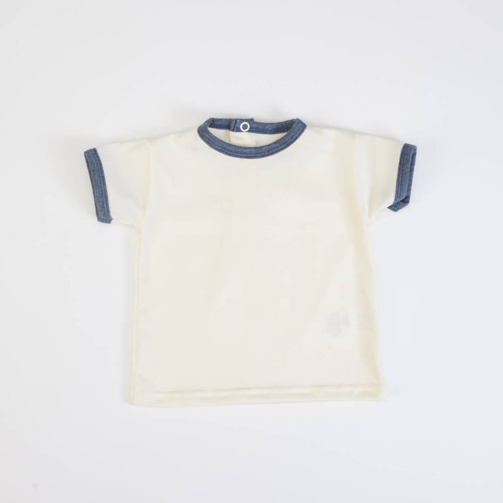 PAGLIACCETTO SALOPETTE MEZZA MANICA A RIGHE "PESCIOLINI" - Maglia