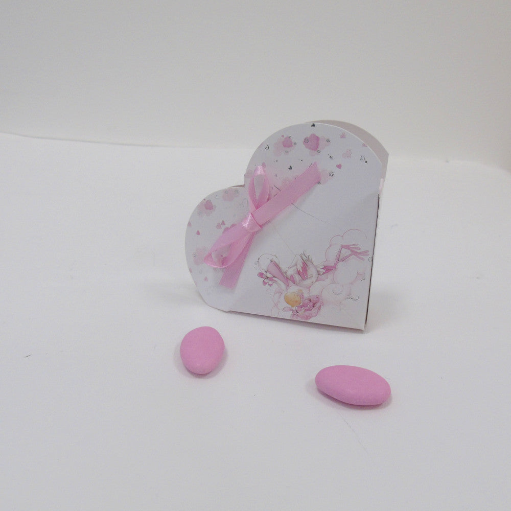 Confettata Nascita Battesimo Scatolina porta confetti Cuore