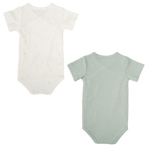 Set 2 Body Neonato Incrocio Frontale in Cotone - Orion 0/1 Mese