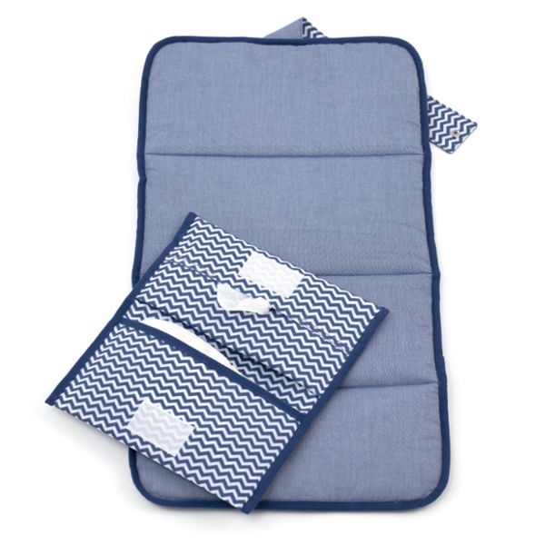 SET PORTA PANNOLINI DA VIAGGIO + FASCIATOIO PORTATILE