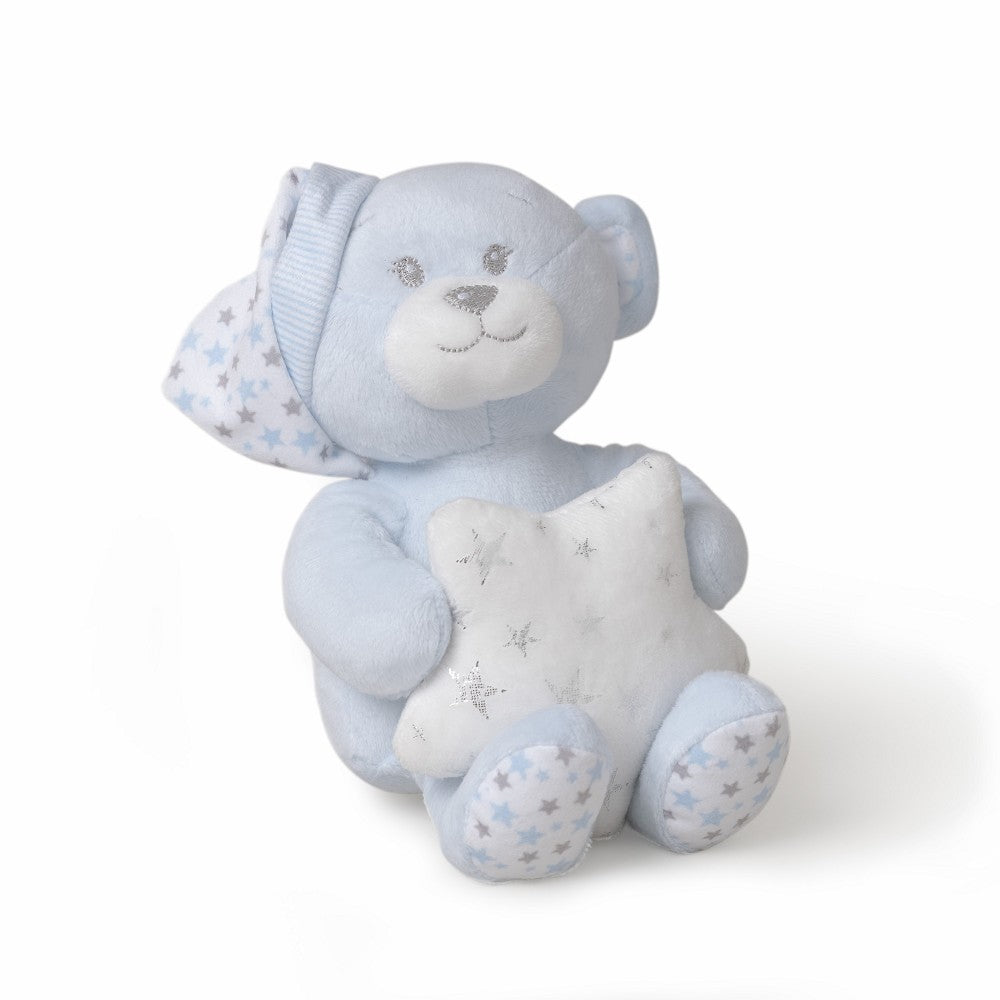 Set Regalo Neonato Nascita Doudou + Copertina + Peluche Orsetto Celeste - Peluche