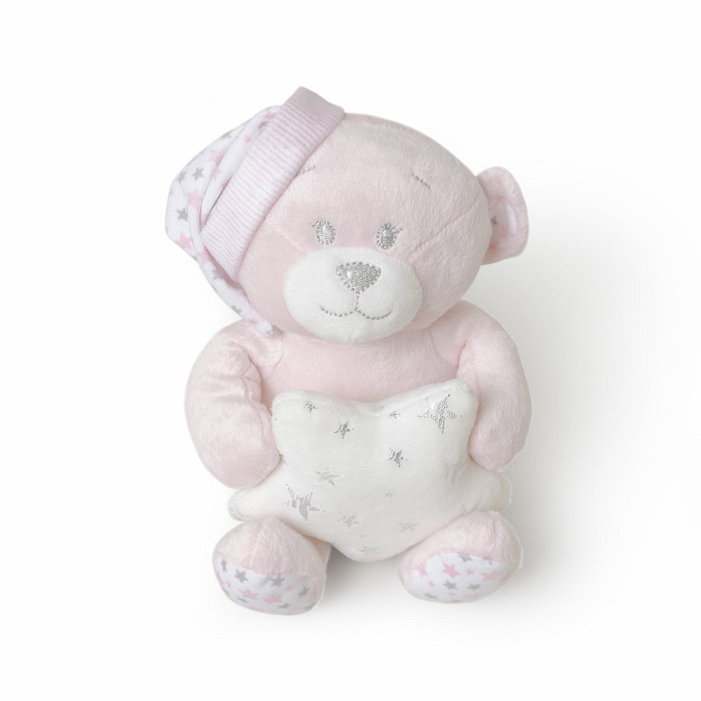 Set Regalo Neonato Nascita Doudou + Copertina + Peluche Orsetto Rosa - Peluche Orsetto