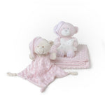 Set Regalo Neonato Nascita Doudou + Copertina + Peluche Orsetto Rosa