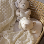 Set Regalo Neonato Nascita Doudou + Copertina + Peluche Orsetto Beige