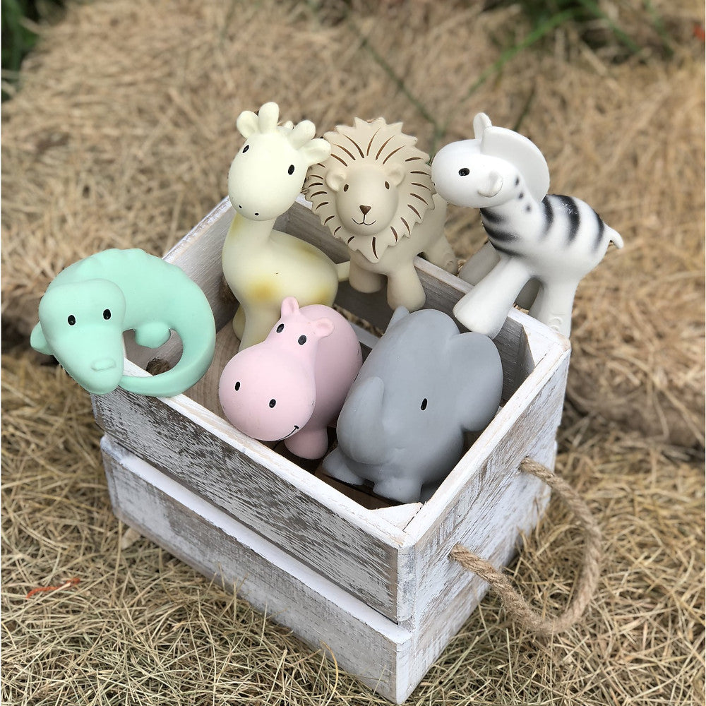 TIKIRI - SONAGLIO COCCODRILLO 3 IN 1 - SONAGLIO, MASSAGGIA GENGIVE, GIOCO DA BAGNO,