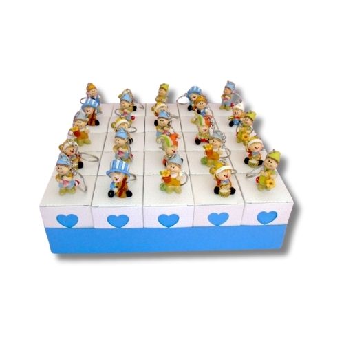 Torta Bomboniera Nascita Battesimo 25 pezzi Clown e Gnomi