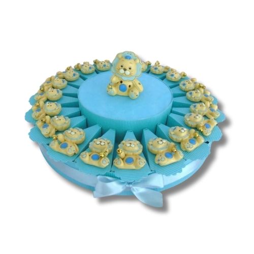 Torta Bomboniera Nascita Battesimo - Tema Leone - Vendita Online
