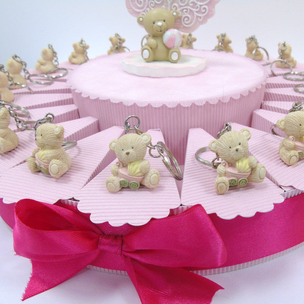 TORTA BOMBONIERA CON PORTACHIAVI ORSETTO - Nene Shop