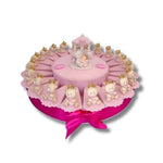 Torta Bomboniera Nascita Battesimo Orsetto Rosa