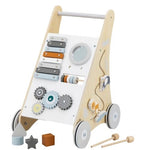 Carrello Primi Passi in Legno - Varie Attività Interattive - Tryco Baby 