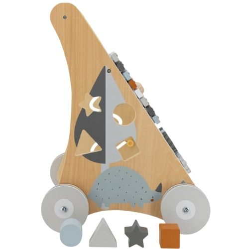 Carrello Primi Passi in Legno - Varie Attività Interattive - Tryco Baby 