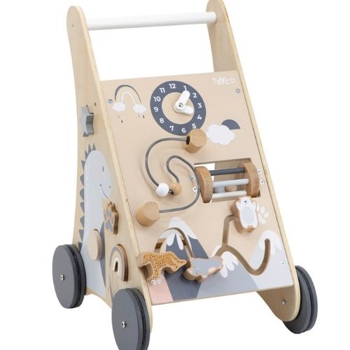 Carrello Primi Passi Natura in Legno - con Blocchi - Tryco Baby