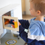 Cucina Giocattolo in Legno - Bianco/Oro - Colori ad Acqua Atossici - Tryco Baby