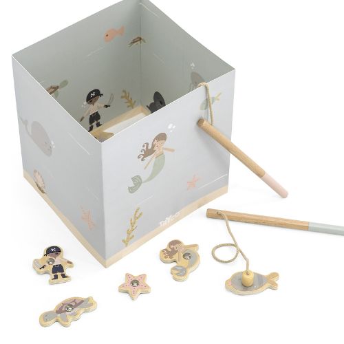 Gioco Pesca Magnetico in Legno - 16 Pz - Tryco Baby