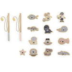 Gioco Pesca Magnetico in Legno - 16 Pz - Tryco Baby