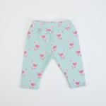 TUTA NEONATA BAMBINA IN COTONE PRIMAVERA "CIGNO" - pantalone